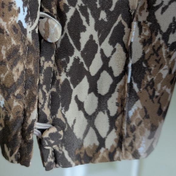 H&M Brown Snake-Print Long Sleeve Blouse - Picture 7 of 8